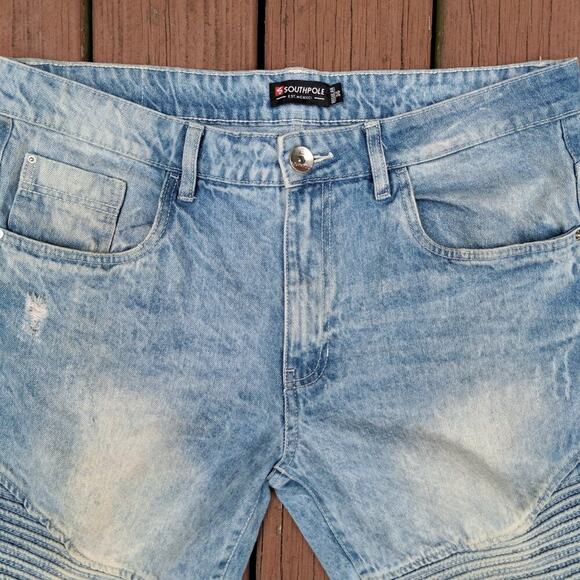 South Pole MCMXCI Denim Jean Shorts Men Size 36 - Picture 3 of 7